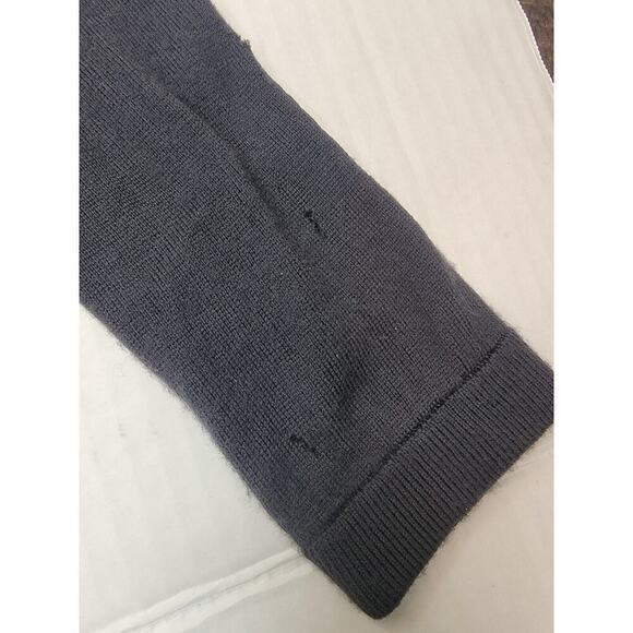 Lululemon Knit Sweater Top SZ S/M Long Sleeve Thumbholes Crewneck Black Flawed* - Picture 6 of 9